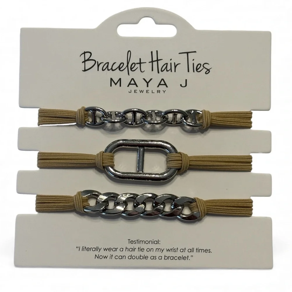 Maya J Bracelet Hair Ties Set of 3